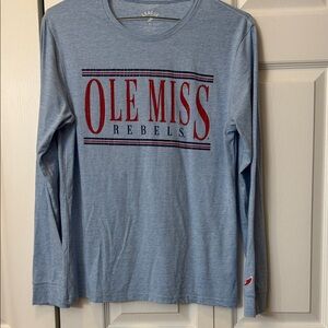 Ole Miss Rebels Light Blue Long Sleeve Tee